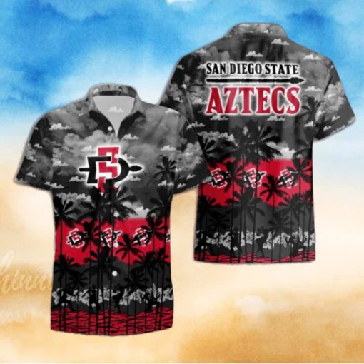 San Diego State Aztecs Palms Tree Hawaiian Shirt