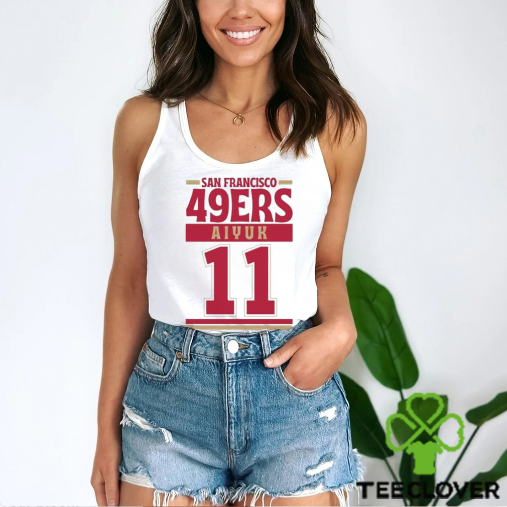 49ers Brandon Aiyuk Hurdle Crop Top T-Shirt