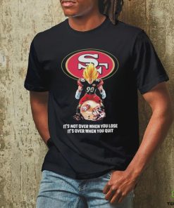 San Francisco 49Ers Dragon Ball it’s not over when you lose it’s over when you quit hoodie, sweater, longsleeve, shirt v-neck, t-shirt