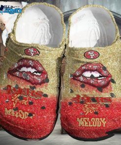 San Francisco 49Ers Gold Red Pattern Crocs