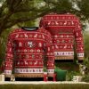 New Orleans Saints Christmas Snowflakes Reindeer Ugly Christmas Sweaters