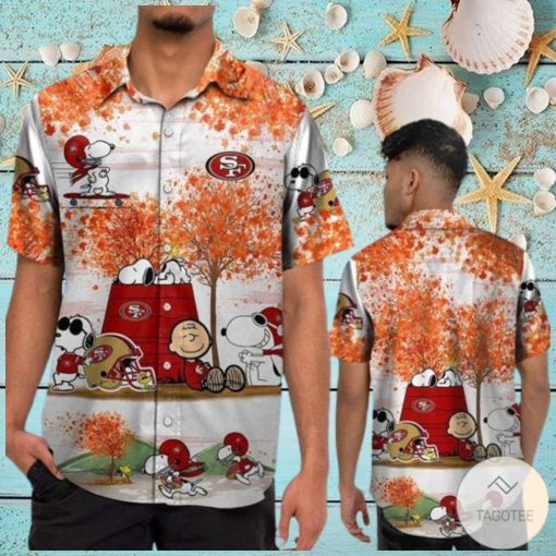 San Francisco 49Ers Snoopy Autumn Hawaiian Shirt