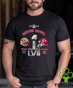San Francisco 49Ers Vs Kansas City Chiefs NFL 2024 Super Bowl Lviii Helmet Shirt