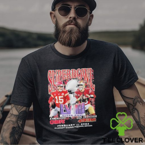 San Francisco 49Ers vs. Kansas City Chiefs Super Bowl LVIII February 11 2024 sHIRT