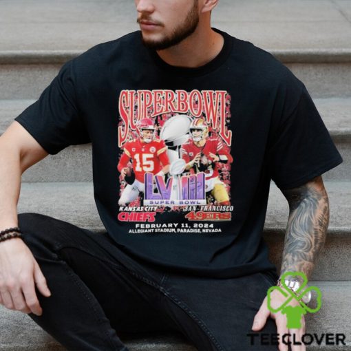 San Francisco 49Ers vs. Kansas City Chiefs Super Bowl LVIII February 11 2024 sHIRT