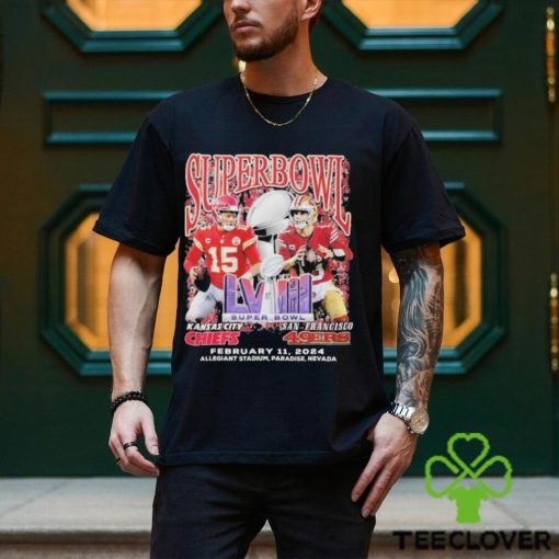 San Francisco 49Ers vs. Kansas City Chiefs Super Bowl LVIII February 11 2024 sHIRT