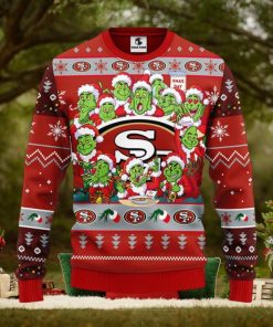 San Francisco 49ers 12 Grinch Xmas Day Christmas Ugly Sweater