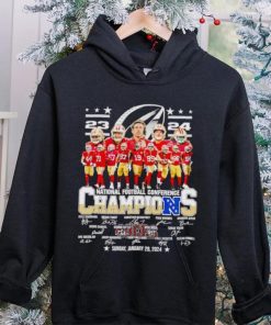 San Francisco 49ers 23 24 NFC Champions signatures shirt