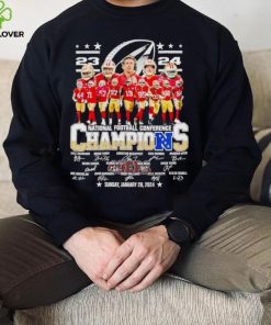 San Francisco 49ers 23 24 NFC Champions signatures shirt