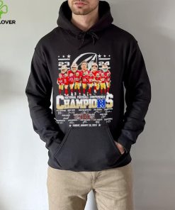 San Francisco 49ers 23 24 NFC Champions signatures shirt