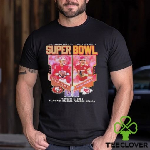 San Francisco 49ers And Kansas City Chiefs Super Bowl 2024 At Las Vegas Shirt