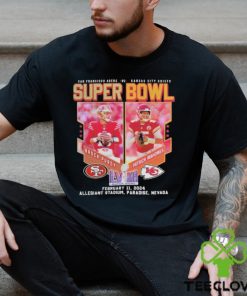 San Francisco 49ers And Kansas City Chiefs Super Bowl 2024 At Las Vegas Shirt