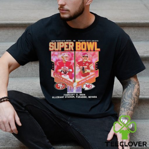 San Francisco 49ers And Kansas City Chiefs Super Bowl 2024 At Las Vegas Shirt