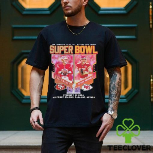 San Francisco 49ers And Kansas City Chiefs Super Bowl 2024 At Las Vegas Shirt