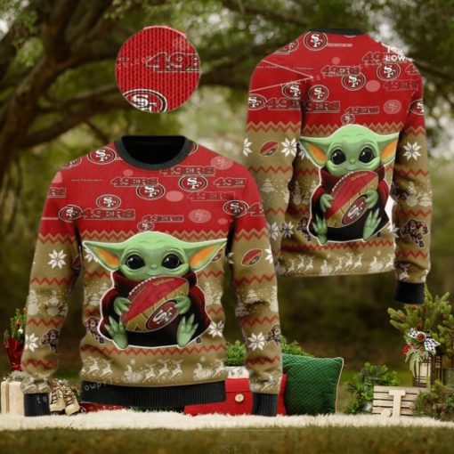 San Francisco 49ers Baby Yoda Womens Ugly Sweater