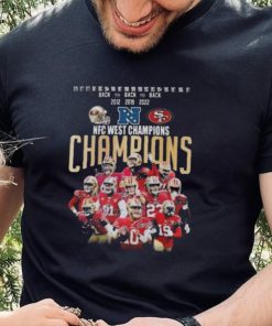 San Francisco 49ers Back To Back 2012 2019 2022 NFC West Champions Signatures Shirt