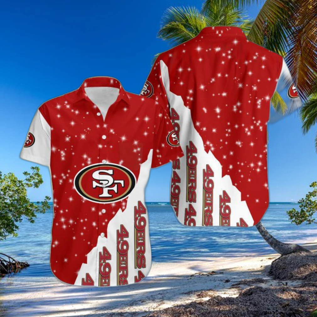 San Francisco 49ers Bling Bling Snowflakes Hawaiian Shirt Men