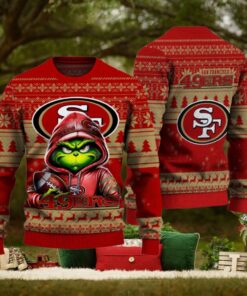 San Francisco 49ers Christmas Grinch Knitted Sweater