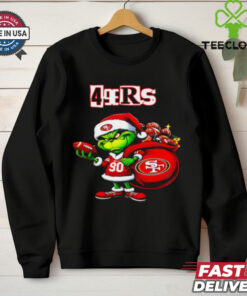 San Francisco 49ers Christmas Grinch player shirt