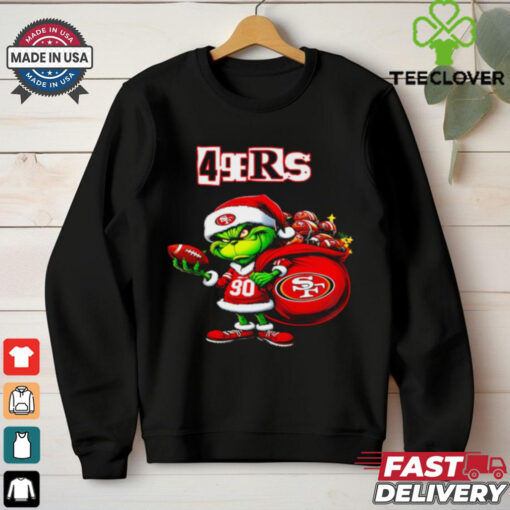San Francisco 49ers Christmas Grinch player shirt