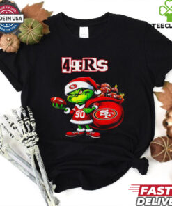 San Francisco 49ers Christmas Grinch player shirt