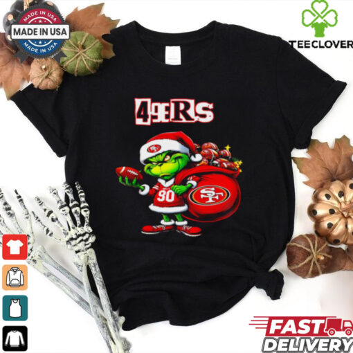San Francisco 49ers Christmas Grinch player shirt