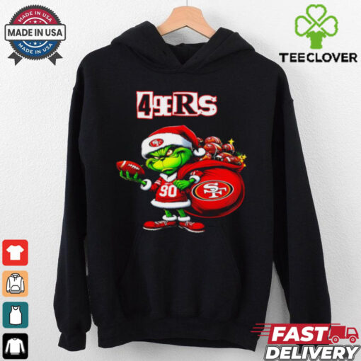 San Francisco 49ers Christmas Grinch player shirt