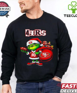 San Francisco 49ers Christmas Grinch player shirt