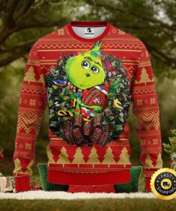 San Francisco 49ers Christmas Ugly Sweater Grinch Hug Xmas Day Show Your Team Spirit