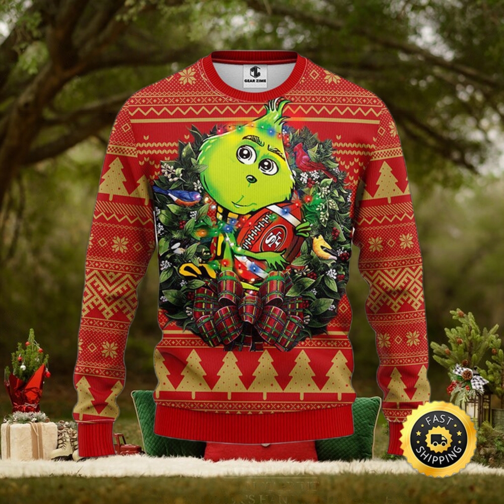 NFL Vikings Football Team Grinch Hug Funny Xmas Sweaters, Grinch Ugly  Sweater