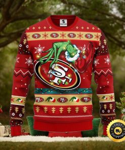 Grinch San Francisco 49er Red Ugly Sweater - Reallgraphics