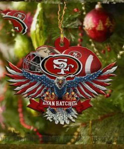 San Francisco 49ers Decorations, Eagles Christmas Ornaments