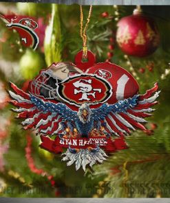 San Francisco 49ers Decorations, Eagles Christmas Ornaments