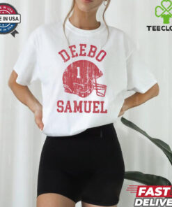 San Francisco 49ers Deebo Samuel helmet shirt