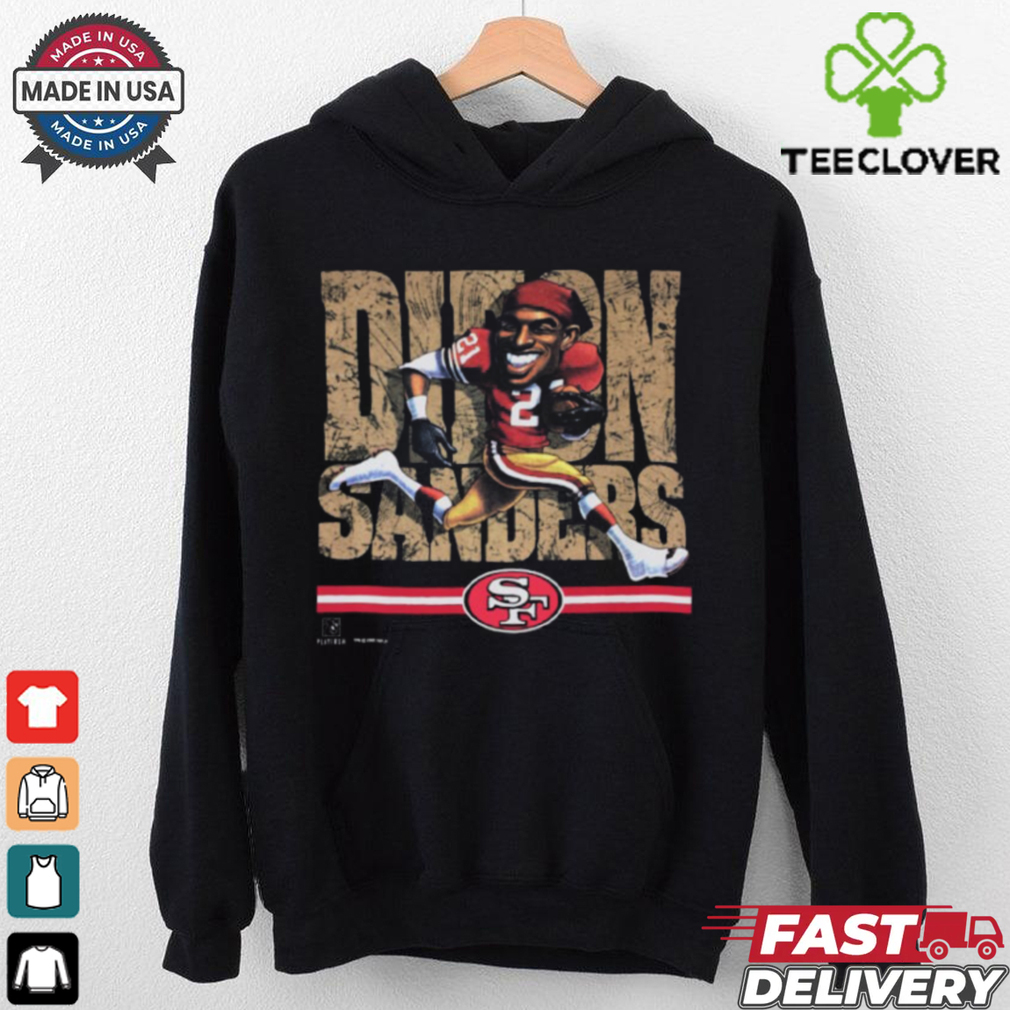 San Francisco 49ers Deion Sanders Caricature T shirt San Francisco 49ers Deion Sanders Caricature T shirt