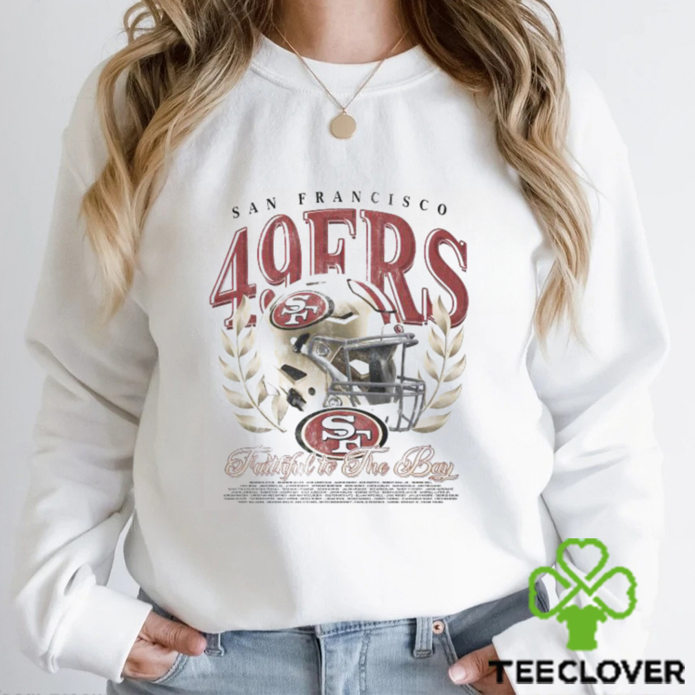 San Francisco 49ers Faithful to the Bay signatures shirt San Francisco 49ers Faithful to the Bay signatures shirt
