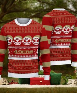 San Francisco 49ers Fans Reindeer Pattern Ugly Christmas Sweater Gift