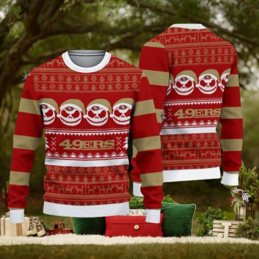 San Francisco 49ers Christmas Reindeers Pattern Ugly Sweater For