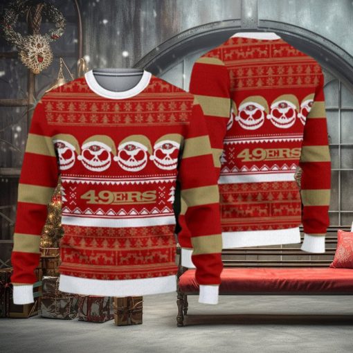 San Francisco 49ers Fans Reindeer Pattern Ugly Christmas Sweater Gift