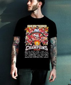 San Francisco 49ers Football Team NFC Championship Champions Signatures Shirt