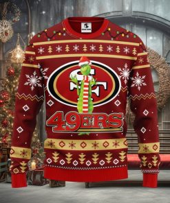 San Francisco 49ers Funny Grinch Christmas Ugly Sweater
