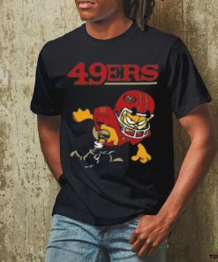 San Francisco 49ers Garfield Cat Grumpy Football Player T Shirt
