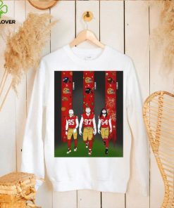 San Francisco 49ers George Kittle Nick Bosa Fred Warner art hoodie, sweater, longsleeve, shirt v-neck, t-shirt