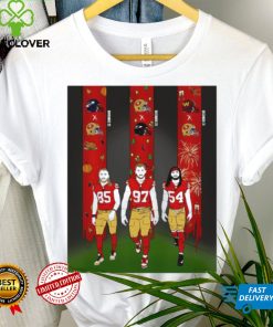 San Francisco 49ers George Kittle Nick Bosa Fred Warner art hoodie, sweater, longsleeve, shirt v-neck, t-shirt