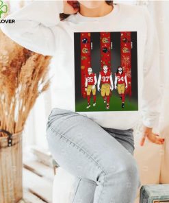 San Francisco 49ers George Kittle Nick Bosa Fred Warner art hoodie, sweater, longsleeve, shirt v-neck, t-shirt