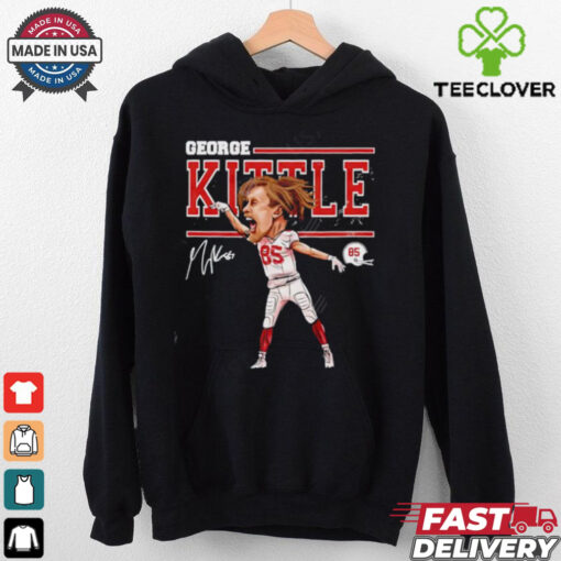 San Francisco 49ers George Kittle cartoon signature shirt