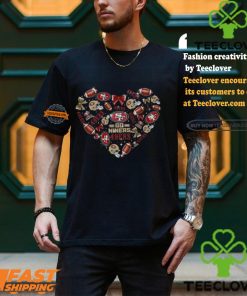 San Francisco 49ers Go Niners Football Lover Heart T Shirt