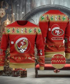 Grateful Dead SKull And Bears Kansas City Chiefs Sweater