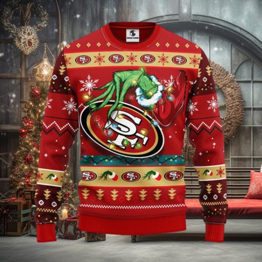 San Francisco 49ers Grinch Christmas Ugly Sweater