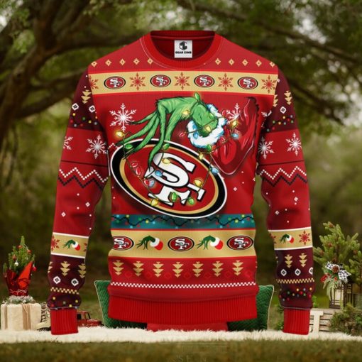 San Francisco 49ers Grinch Christmas Ugly Sweater